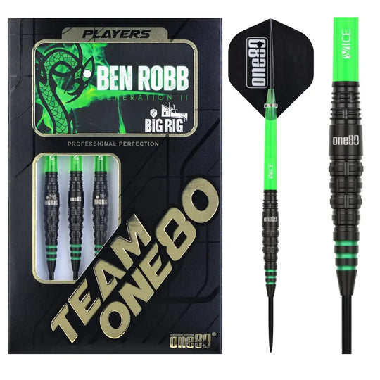 One80 Ben Robb V2 90% Tungsten Steel Tip Darts