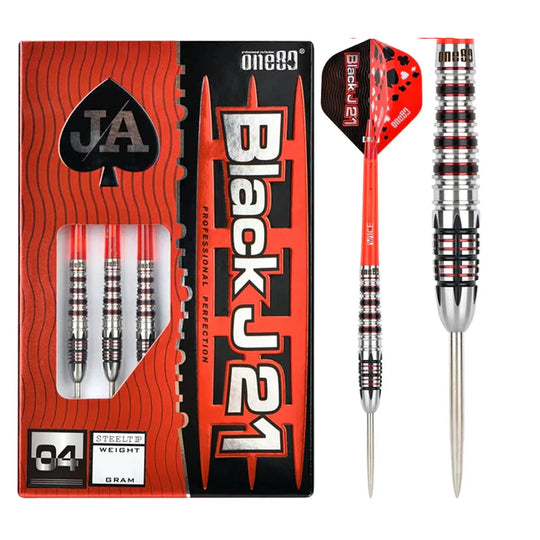 One80 BlackJ 21 04 90% Tungsten Steel Tip Darts