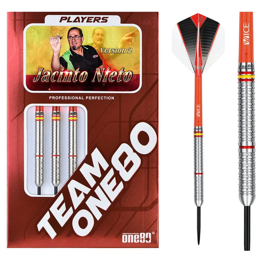 One80 Jacinto Nieto V2 90% Tungsten Steel Tip Darts