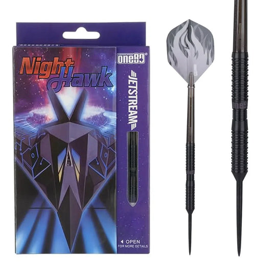 One80 Jetstream Nighthawk 90% Tungsten Steel Tip Darts