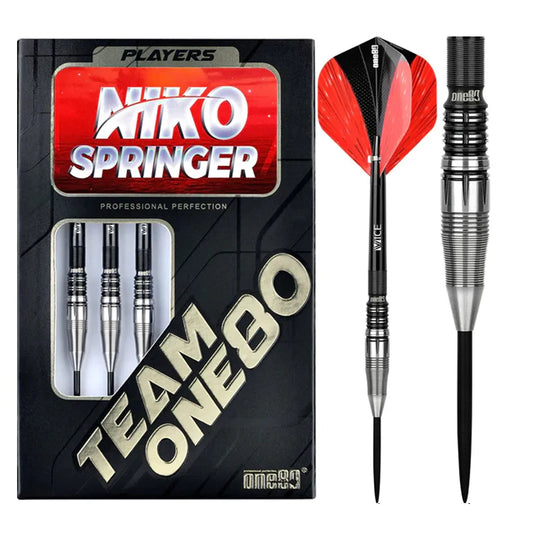 One80 Niko Springer 90% Tungsten Steel Tip Darts