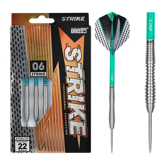 One80 Strike 06 80% Tungsten Steel Tip Darts