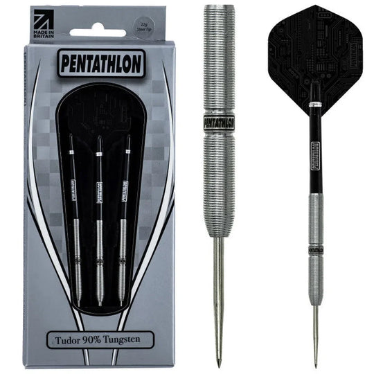Pentathlon Tudor 90% Tungsten Steel Tip Darts