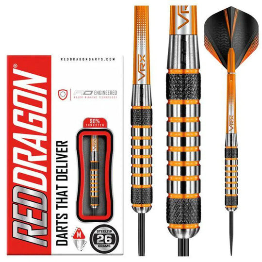 Red Dragon Amberjack 7 90% Tungsten Steel Tip Darts