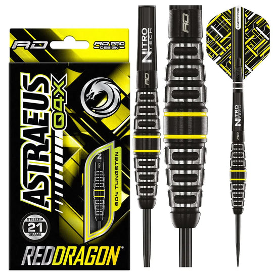 Red Dragon Astraeus Q4X Torpedo 90% Tungsten Steel Tip Darts