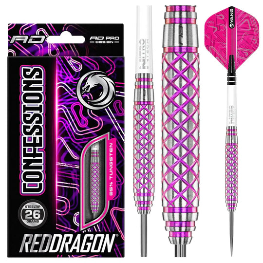 Red Dragon Confession 85% Tungsten Steel Tip Darts