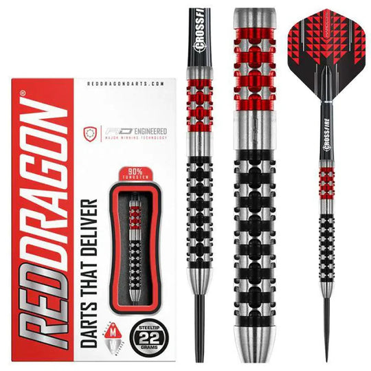 Red Dragon Crossfire 90% Tungsten Steel Tip Darts
