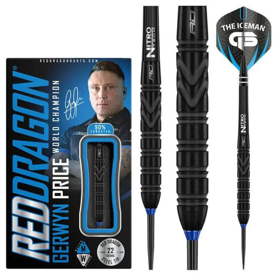 Red Dragon Gerwyn Price Black SE 90% Tungsten Steel Tip Darts