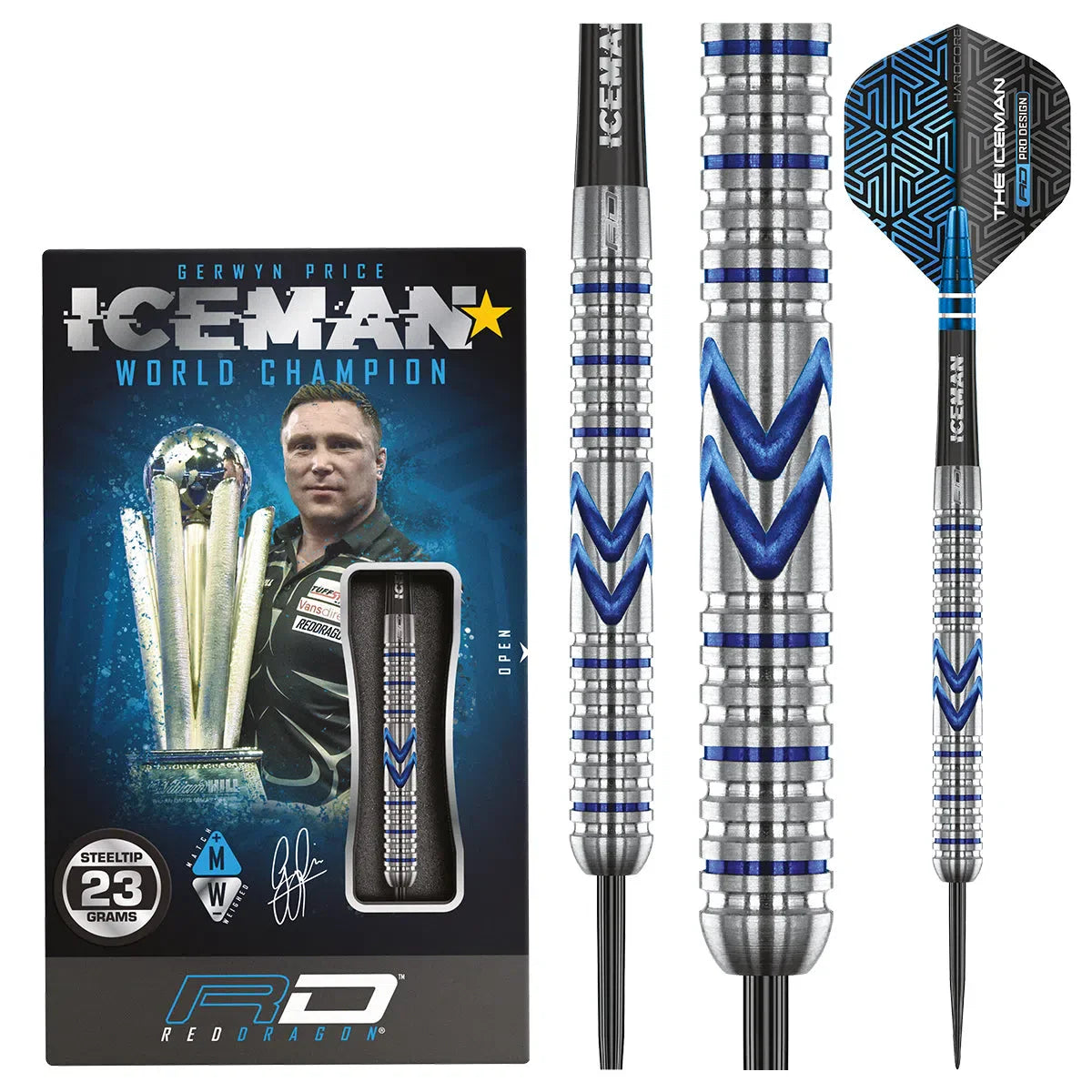 Red Dragon Gerwyn Price Midnight 90% Steel Tip Darts