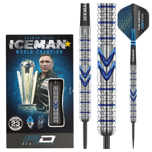 Red Dragon Gerwyn Price Iceman Midnight Edition 90% Tungsten Steel Tip Darts