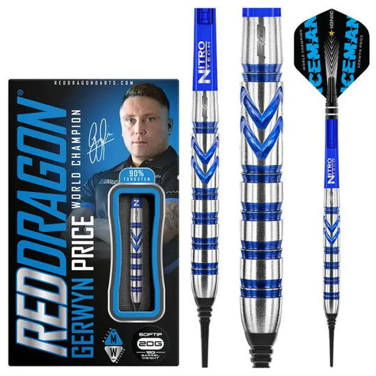 Red Dragon Gerwyn Price Originals 90% Tungsten Soft Tip Darts