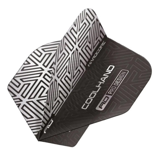 Red Dragon Hardcore Cool Hand Grey & White Standard Flights