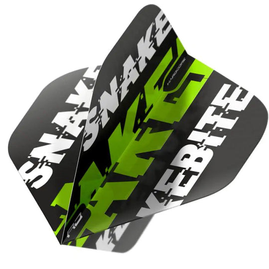 Red Dragon Hardcore Snakebite Black & Green Flights