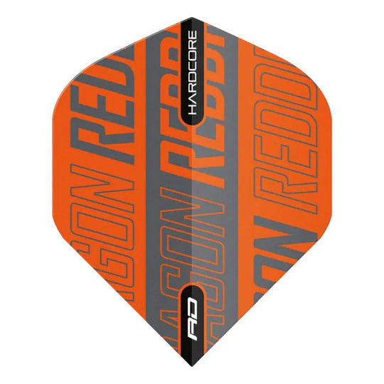 Red Dragon Hardcore XT Orange and Grey Red Dragon Print Flights