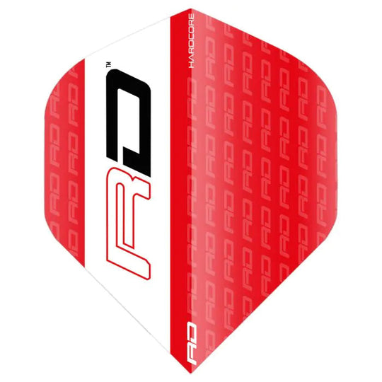 Red Dragon Hardcore XT Red & White RD Flights