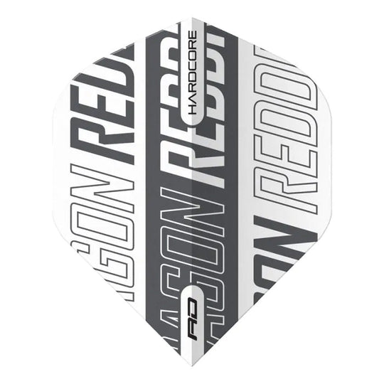 Red Dragon Hardcore XT White and Grey Red Dragon Print Flights