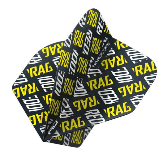 Red Dragon Hardcore XT Yellow and White Red Dragon Logo Flights