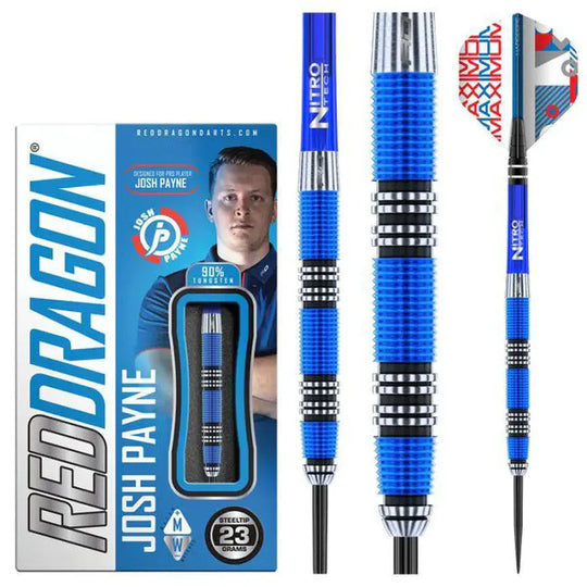 Red Dragon Josh Payne 90% Tungsten Steel Tip Darts