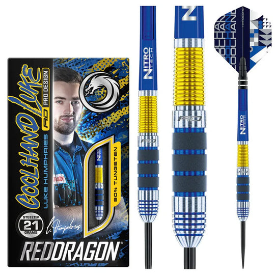Red Dragon Luke Humphries 90% Tungsten Steel Tip Darts