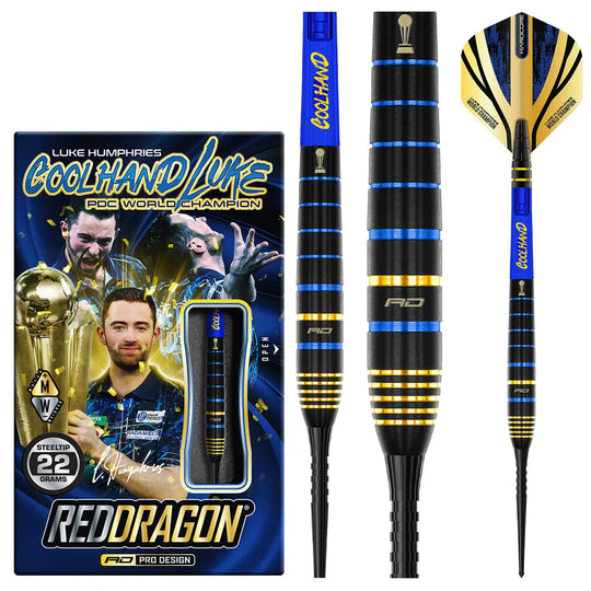 Red Dragon Luke Humphries TX4 Avenger 90% Tungsten Steel Tip Darts