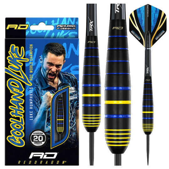 Red Dragon Luke Humphries World Champion Brass Steel Tip Darts