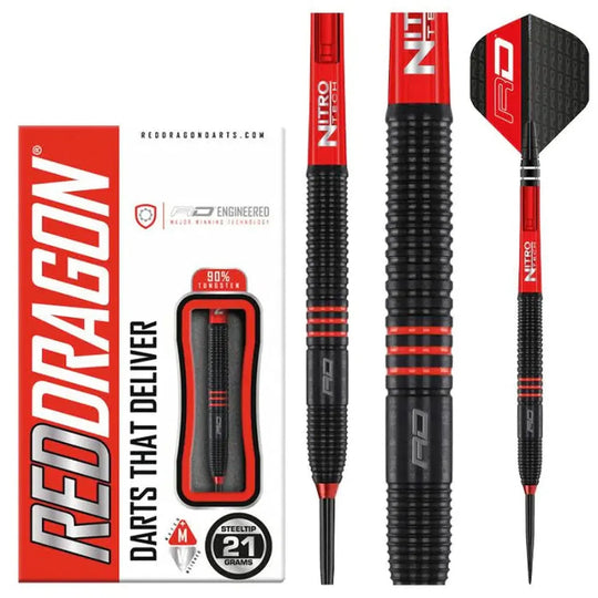 Red Dragon Milano RS 90% Tungsten Steel Tip Darts