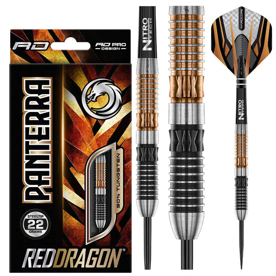 Red Dragon Panterra 90% Tungsten Steel Tip Darts
