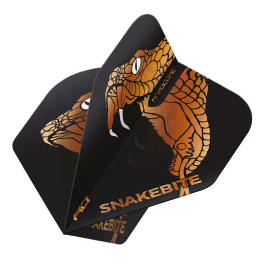 Red Dragon Peter Wright Black & Bronze Snake Hardcore Premium Flights