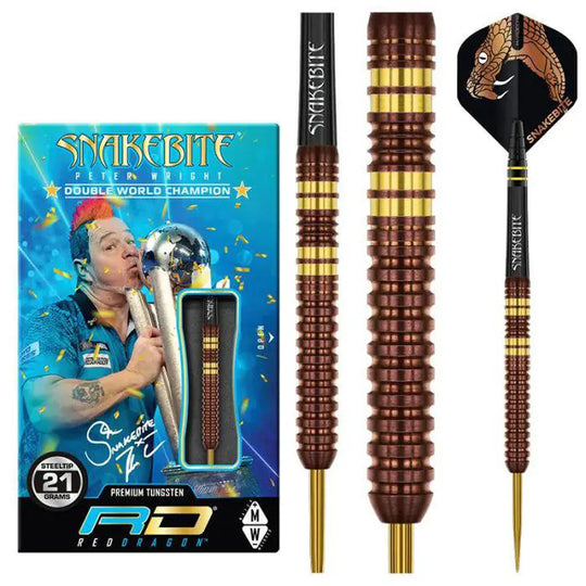 Red Dragon Peter Wright Copper Fusion 90% Tungsten Steel Tip Darts