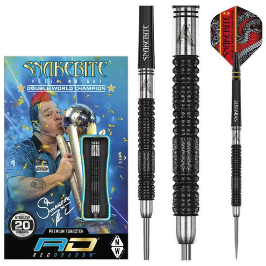Red Dragon Peter Wright Double World Champion SE 85% Tungsten Steel Tip Darts