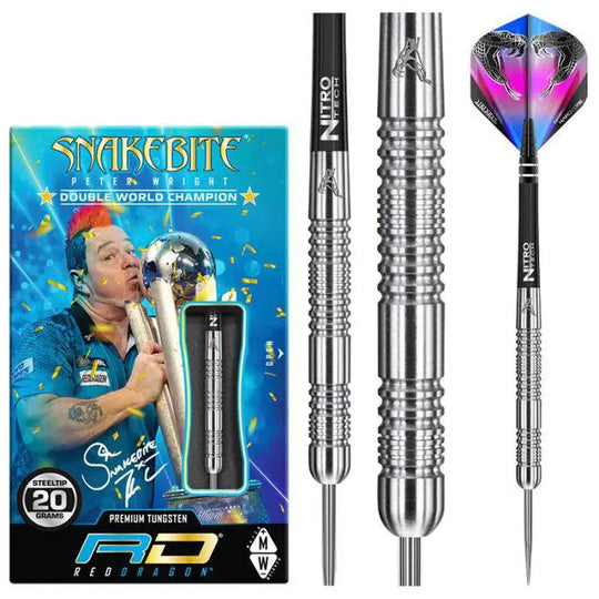 Red Dragon Peter Wright Euro 11 90% Tungsten Steel Tip Darts