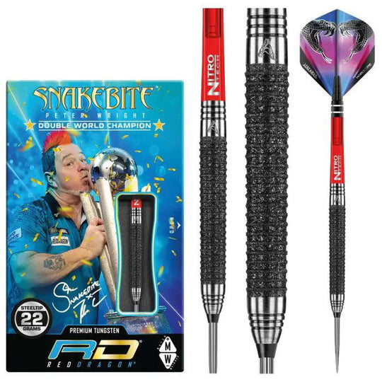 Red Dragon Peter Wright Melbourne Masters 90% Tungsten Steel Tip Darts