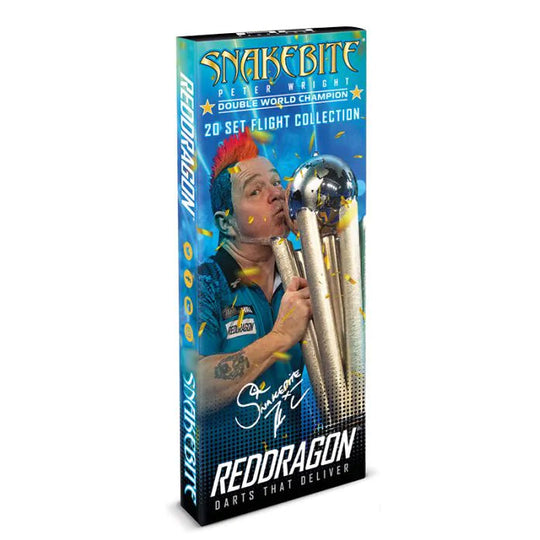 Red Dragon Peter Wright Snakebite Double World Champion Flight Collection