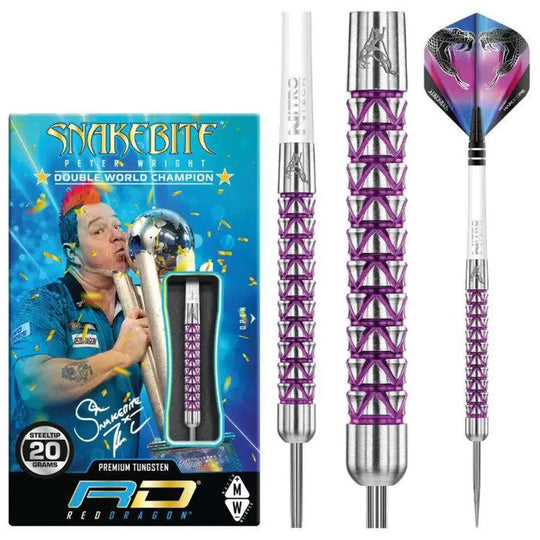 Red Dragon Peter Wright Vyper 90% Tungsten Steel Tip Darts