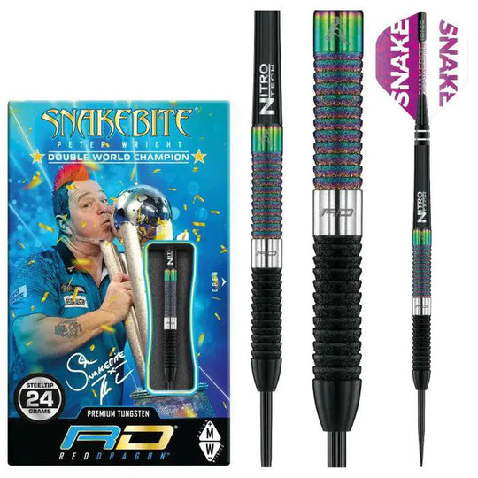Red Dragon Peter Wright World Champion Diamond Fusion 90% Tungsten Steel Tip Darts