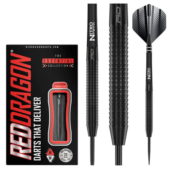Red Dragon Razer Edge Black 85% Tungsten Steel Tip Darts