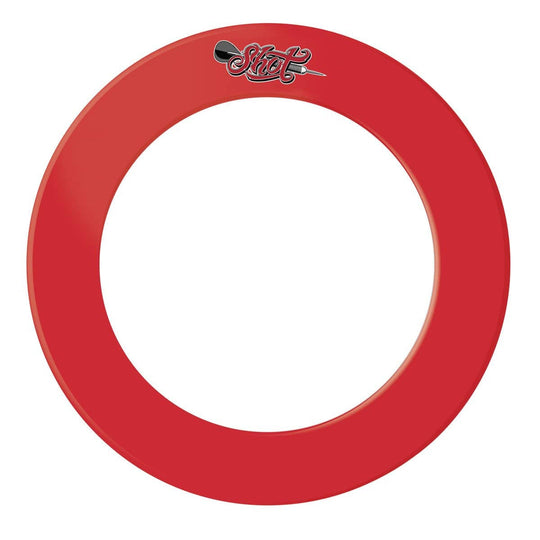 Shot 1 Piece Dartboard Surround - Red