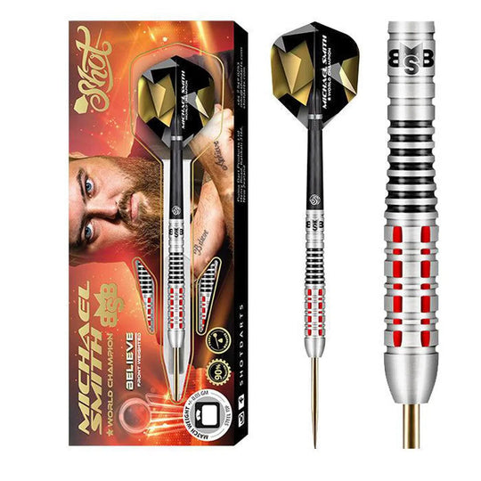 Shot Michael Smith Believe 90% Steel Tip Darts