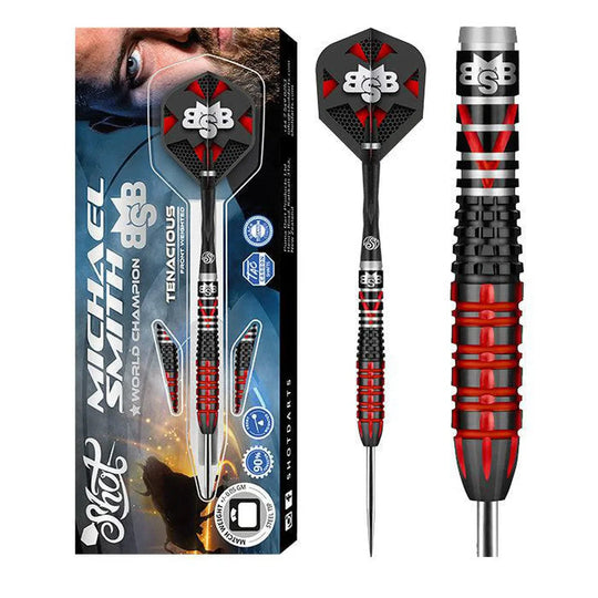 Shot Michael Smith Tenacious 90% Steel Tip Darts