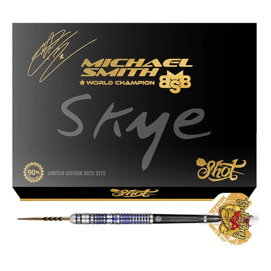 Shot Michael Smith World Champion Skye Limited Edition 90% Steel Tip Darts