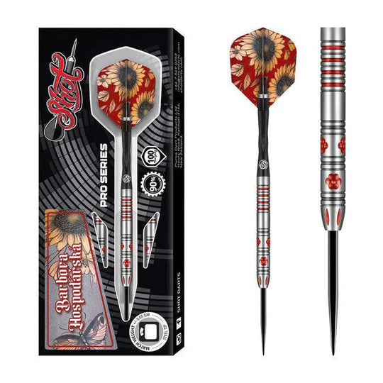 Shot Pro Series Barbora Hospodárská 90% Tungsten Steel Tip Darts