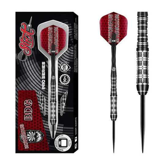 Shot Pro Series Jason Watt - Notorious BDG 90% Tungsten Steel Tip Darts