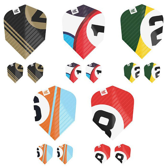 Target Darts Chicane Pro.Ultra TEN-X Flights x 5 Multi-pack