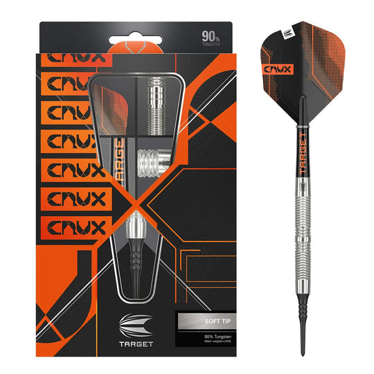 Target Darts Crux 11 90% Tungsten Soft Tip Darts