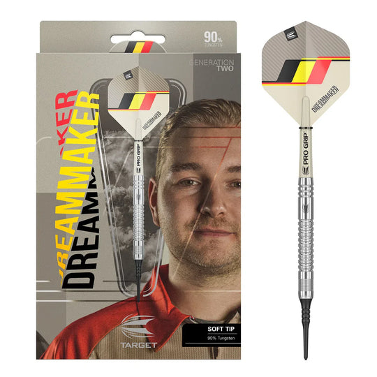Target Darts Dimitri Van Den Bergh Gen 2 90% Tungsten Soft Tip Darts