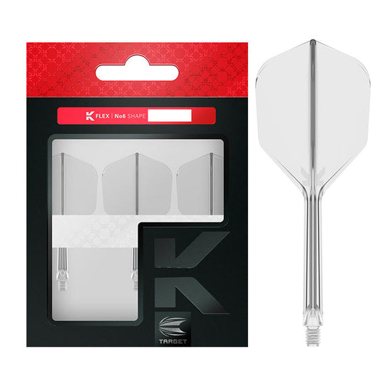 Target Darts K-Flex Flight System No6 - Clear