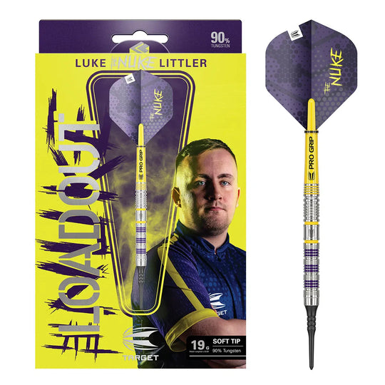 Target Darts Luke Littler Loadout 90% Tungsten Soft Tip Darts