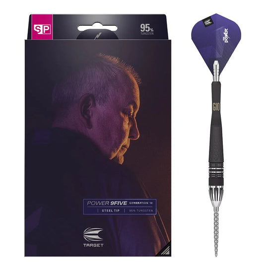 Target Darts Phil Taylor Power 9Five Gen 10 SP 95% Tungsten Steel Tip Darts