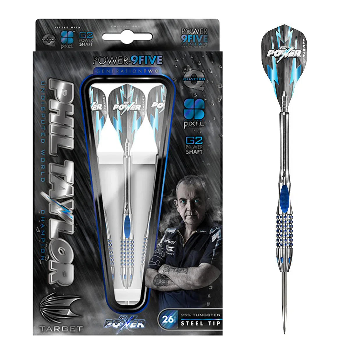 フィルテイラー POWER 9FIVE GEN2 TARGET Target Darts Phil Taylor Power 9FIVE G2 95% Tugsten 18 grams