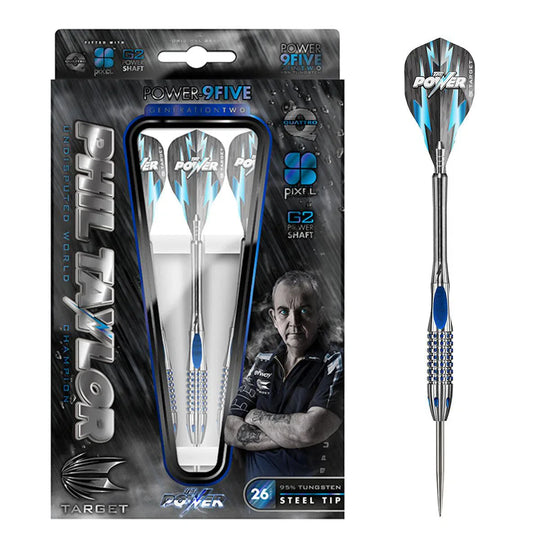 Target Darts Phil Taylor Power 9Five Gen 2 95% Tungsten Steel Tip Darts